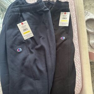 Champion Men’s Black and Navy Joggers